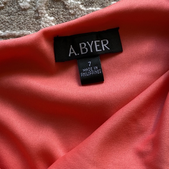 NWT A. Byer One Shoulder Mini Dress - Picture 4 of 6